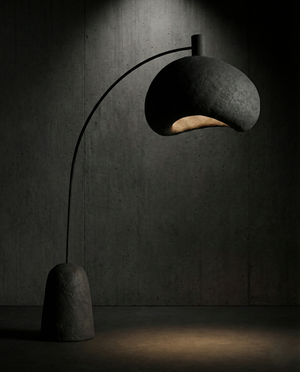 Arc — Handcrafted Plaster Floor Lamp