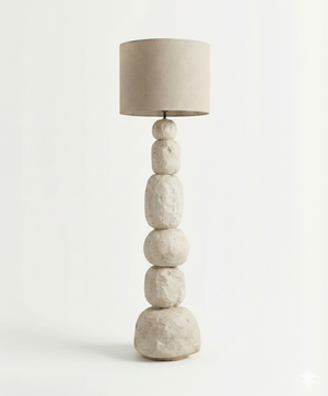 Stone Form — Sculptural Totem Floor Lamp