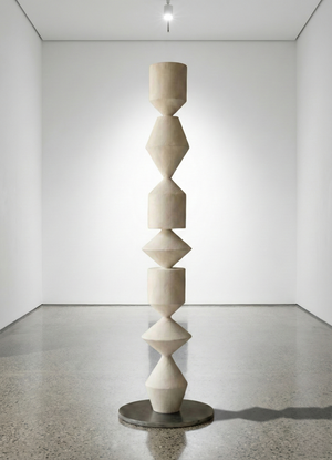 Column Totem — Organic Plaster Art Object