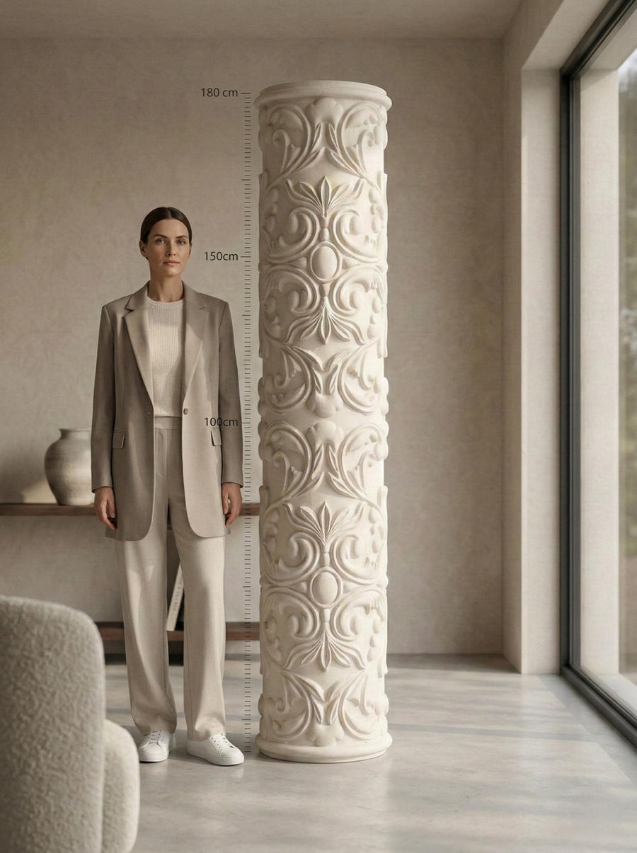 Monolith Column — Architectural Plaster Totem