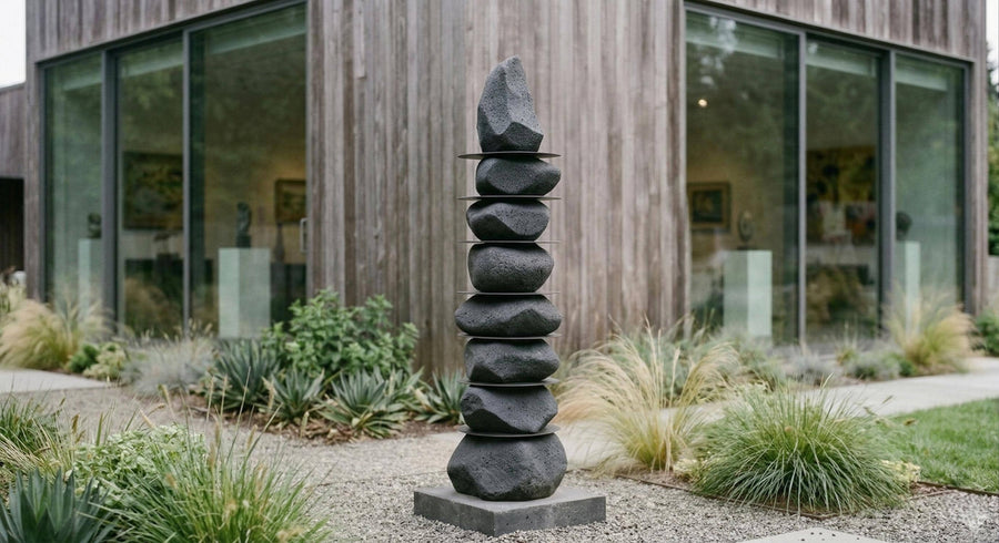 Stone Totem — Architectural Floor Sculpture