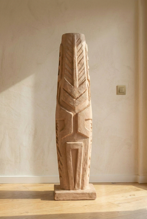 Large Totem — Mineral Plaster Floor Piece
